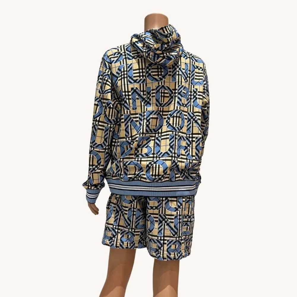 Burberry Vintage Check Logo Print Drawstring Shorts - Picture 3 of 6